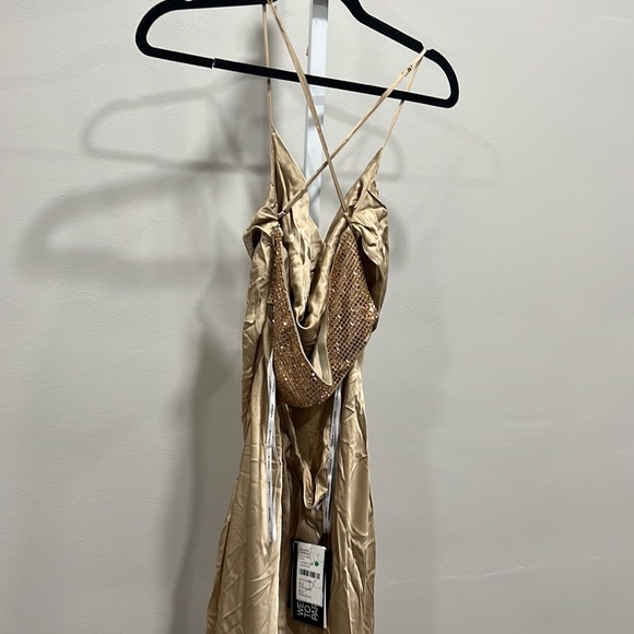 RETROFETE EMERY EMBELLISHED SILK DRESS large - Picture 10 of 14